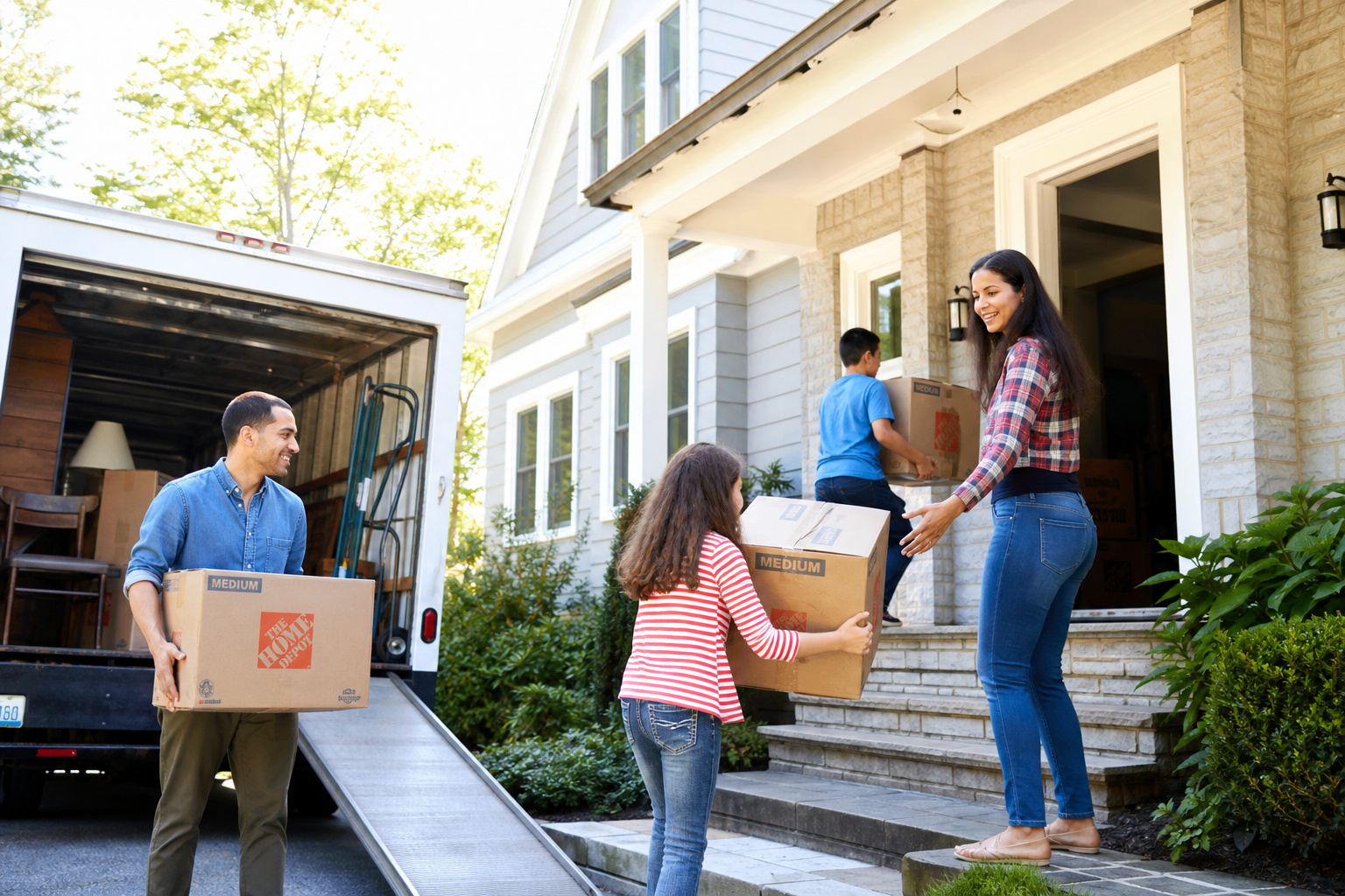 Buying a Home With Cash: The $224,000 Interest Savings and 3 Hidden Risks 4 Family moving into new home benefiting from fast cash closing