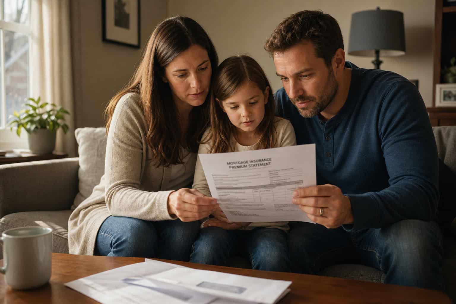 Do You Get a Tax Break for Buying a House With Cash? The Surprising Answer 8 Family reviewing insurance documents together on a cozy living room sofa, discussing coverage options and financial planning.