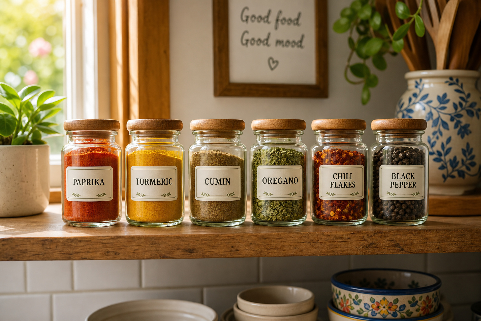 Seasoned Pioneers six-jar bundle of HelloFresh UK spice blends on a shelf.