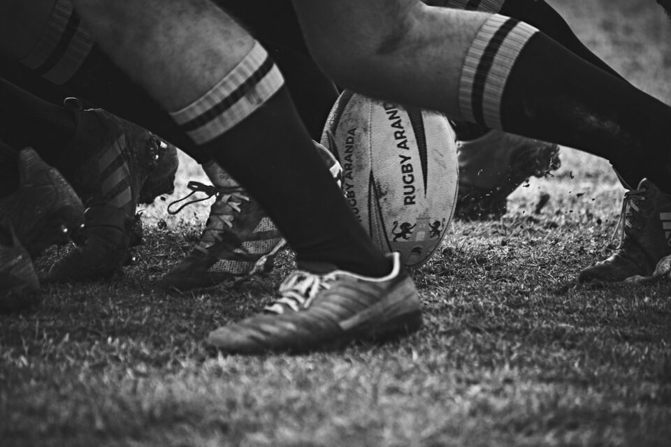men playing rugby