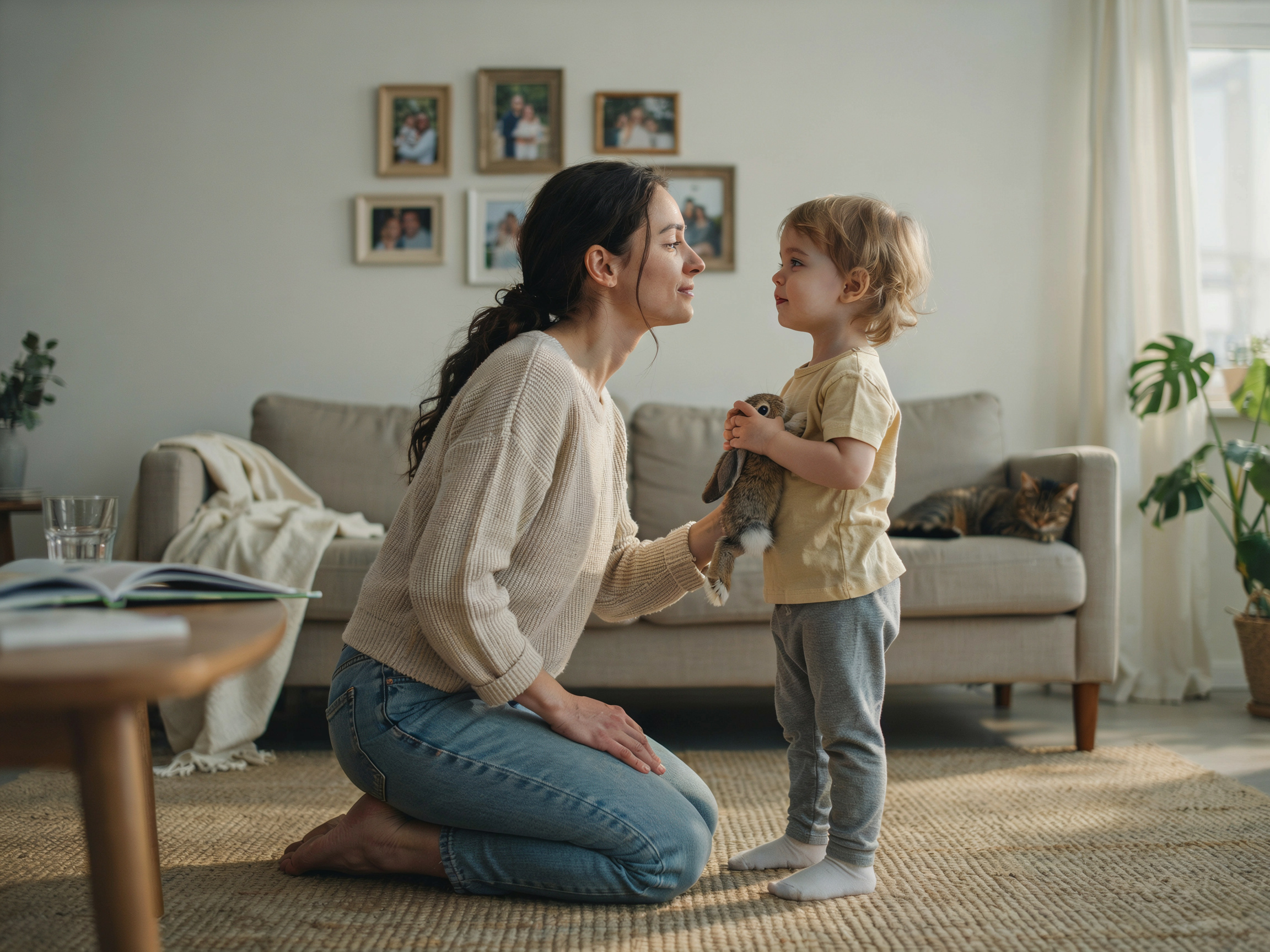 5 Most Important Family Values (Backed by Research, Not Opinion) 4 Parent apologizing to child for a mistake, modeling honesty and trust in family values