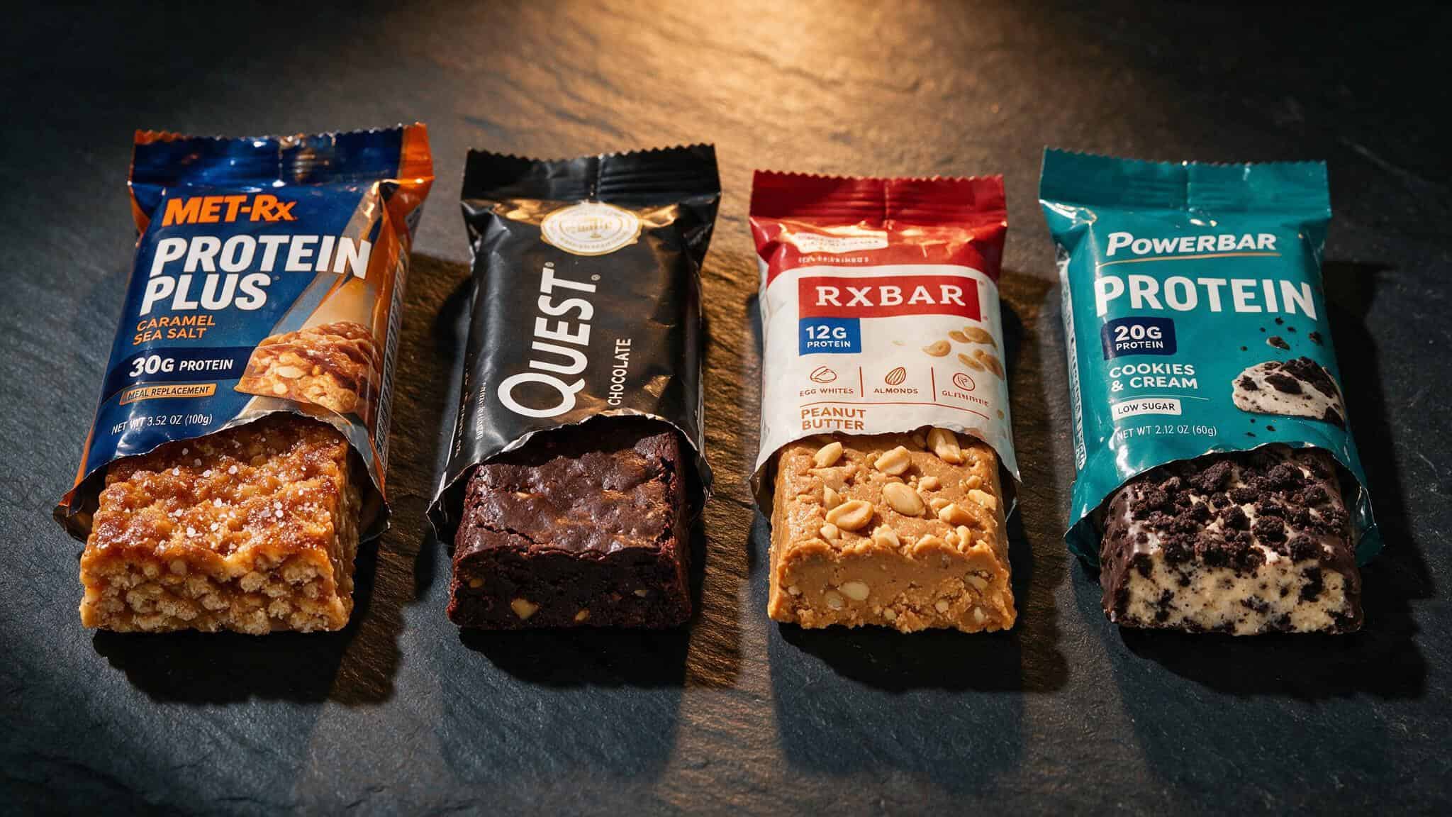 IQBAR alongside RXBAR, Quest, and Go Macro bars for a side-by-side comparison review.