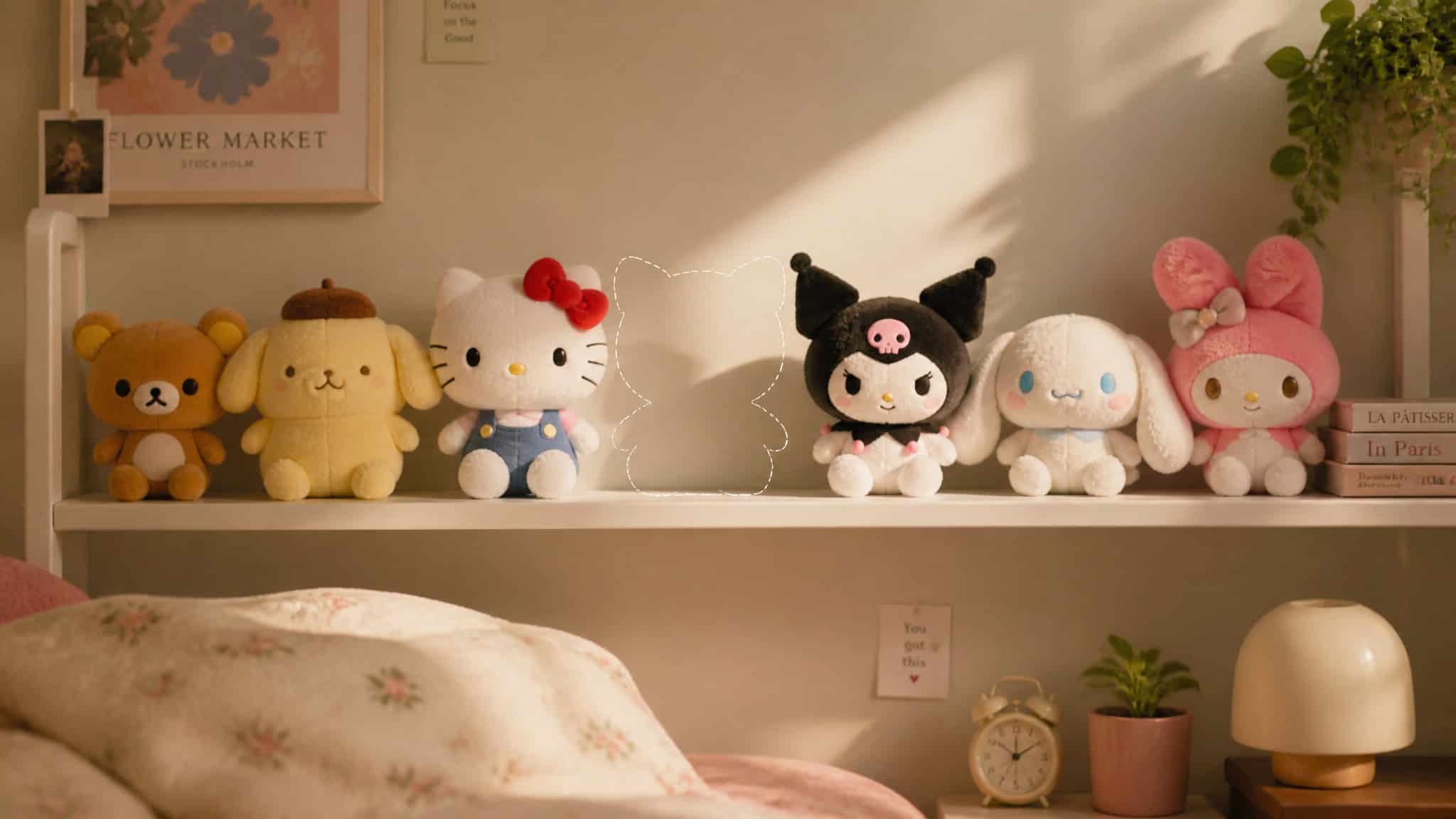 Avatar the Last Airbender Plush Toys: Verified Sizes, Prices, and Which Characters Actually Exist 3 Avatar character plush lineup on a shelf with gaps where some characters are missing