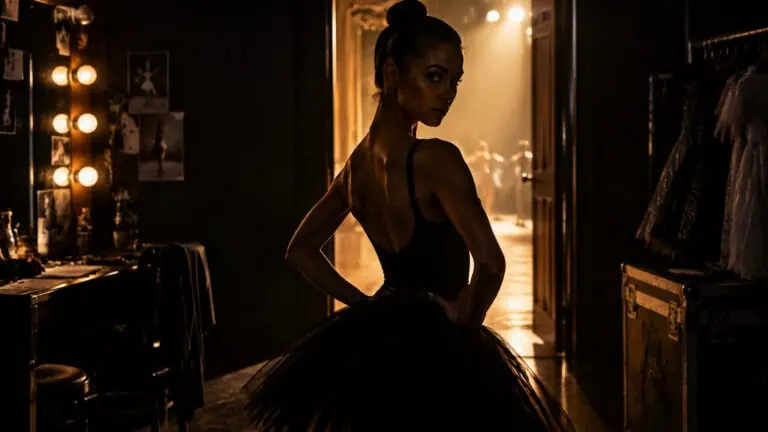 Dancer backstage before a shift, illustrating how long a stripping career can last