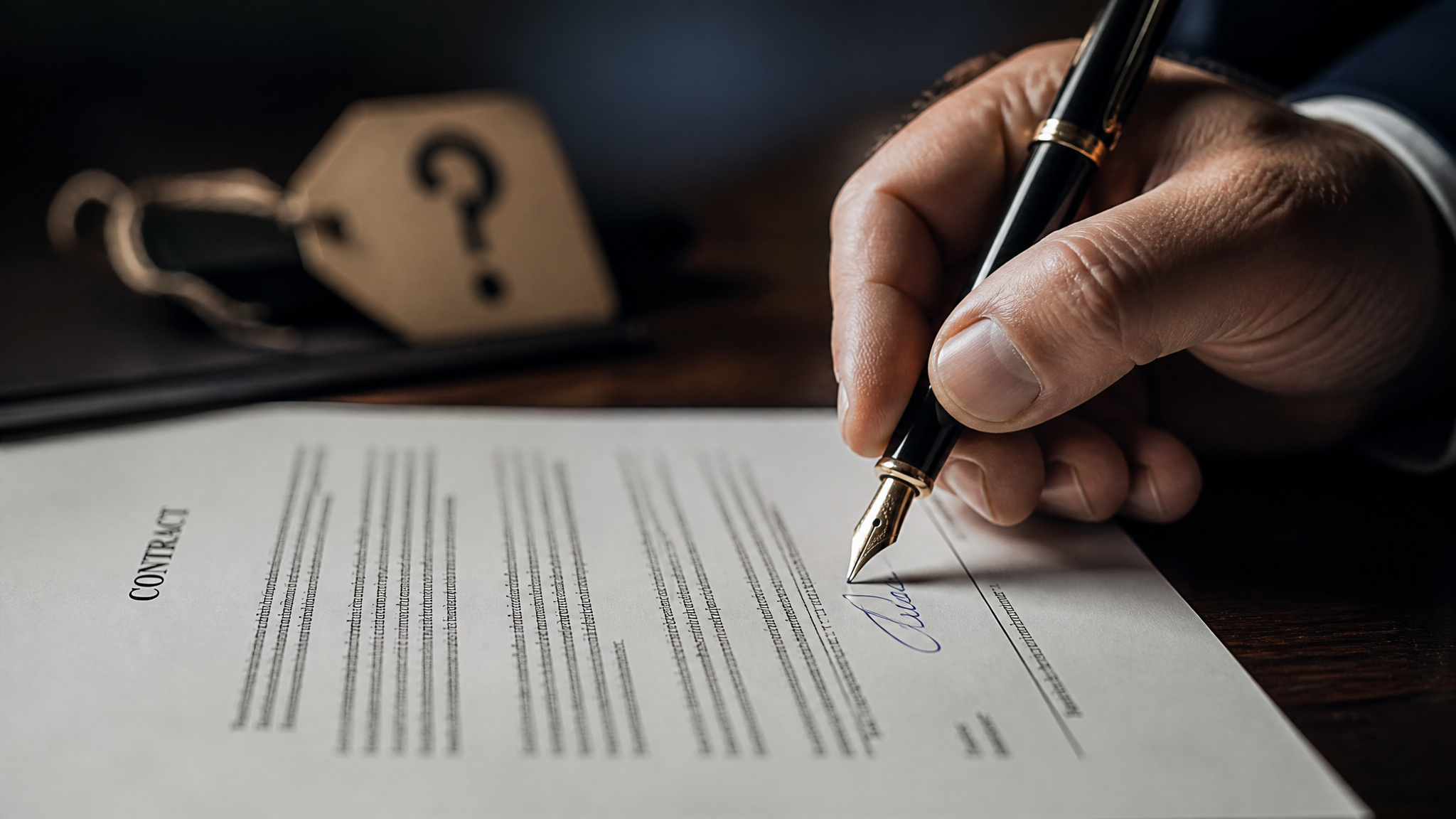 Cost of Surrogacy in Ukraine: 2026 Prices from $57,700 2 Close-up of a person signing a legal contract with a pen, emphasizing professionalism and legal documentation.