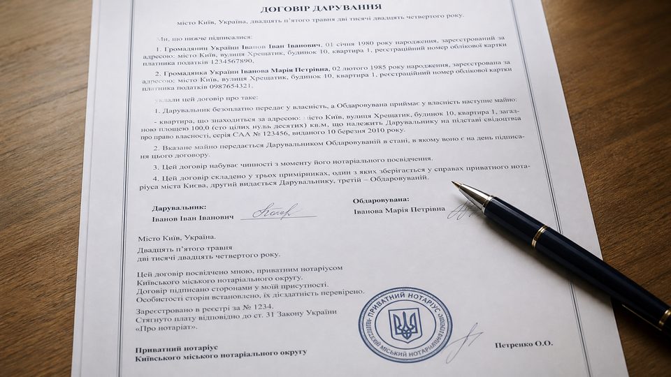 Ukraine Surrogacy Laws for Foreigners: Legal Certainties & War Risks 2 Official surrogacy agreement document from Ukraine with signatures and seal, related to surrogacy laws for foreigners.