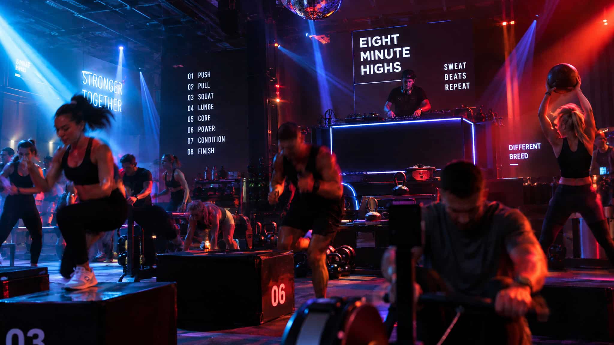 Fitness Trends Over the Years: Every Decade Recycles the Same 2 Ideas 3 Boutique nightclub HIIT studio with live DJ from the five New York fitness trends experiment