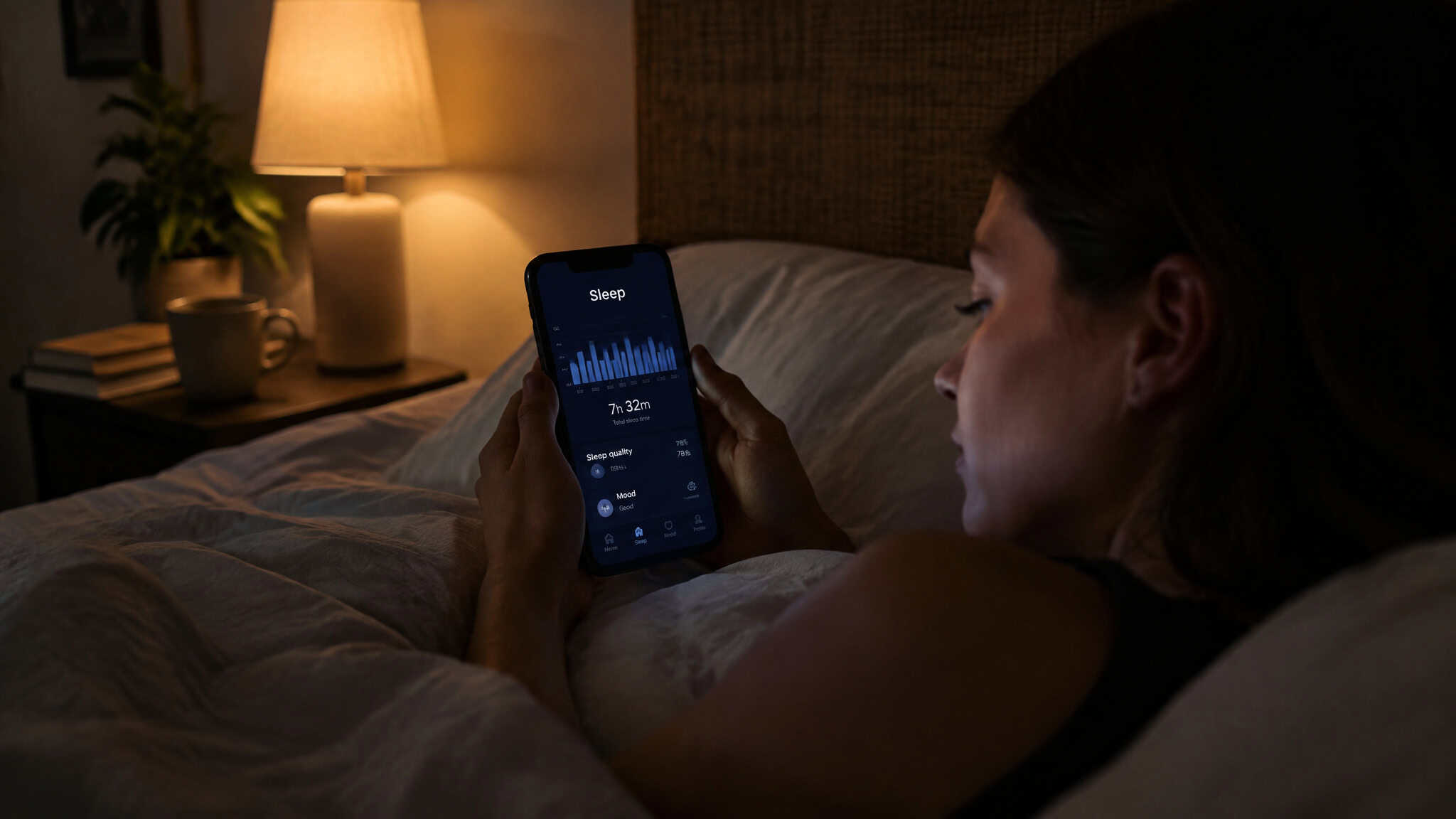 Fitness Trends for Gen Z: What the 'Gen Well' Research Actually Shows 2 Teen logging sleep and mood on a phone, showing Gen Z's constant self-monitored health check-ins